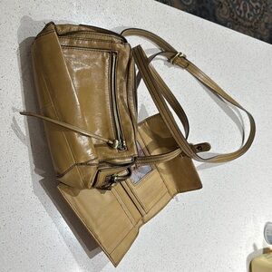 Tan Leather Crossbody Bag